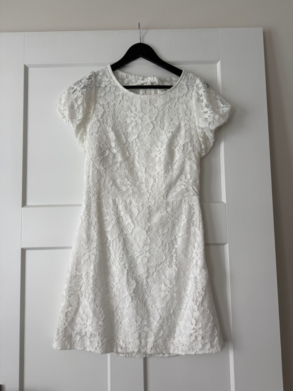 Free People White Lace Mini Dress